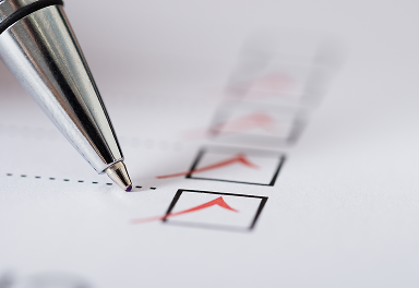 고객 만족도 체크